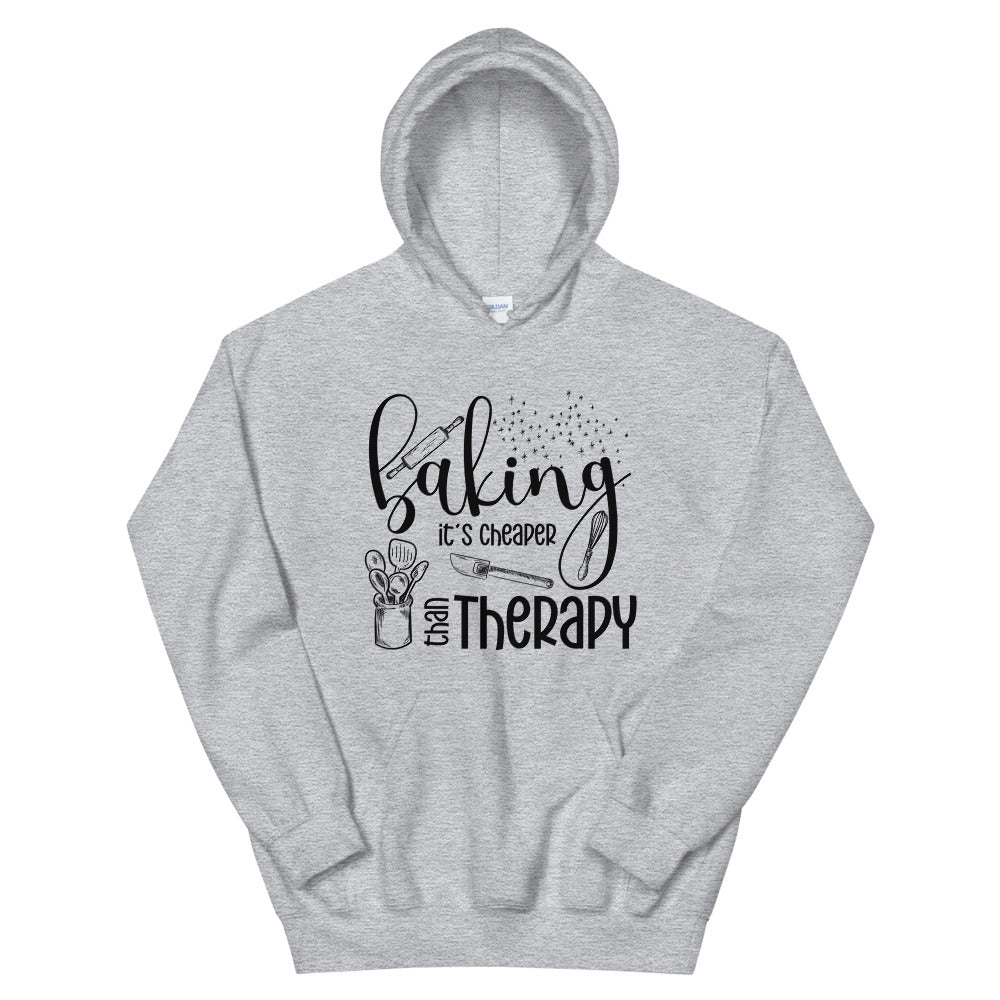 Baking is Cheaper than Therapy Unisex Hoodie | Inspire